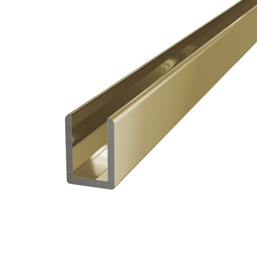 Aluminium U-Channel Champagne Gold 2100mm