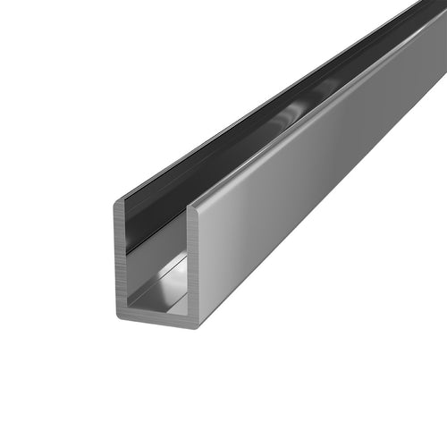 Aluminium U-Channel Chrome 2100mm