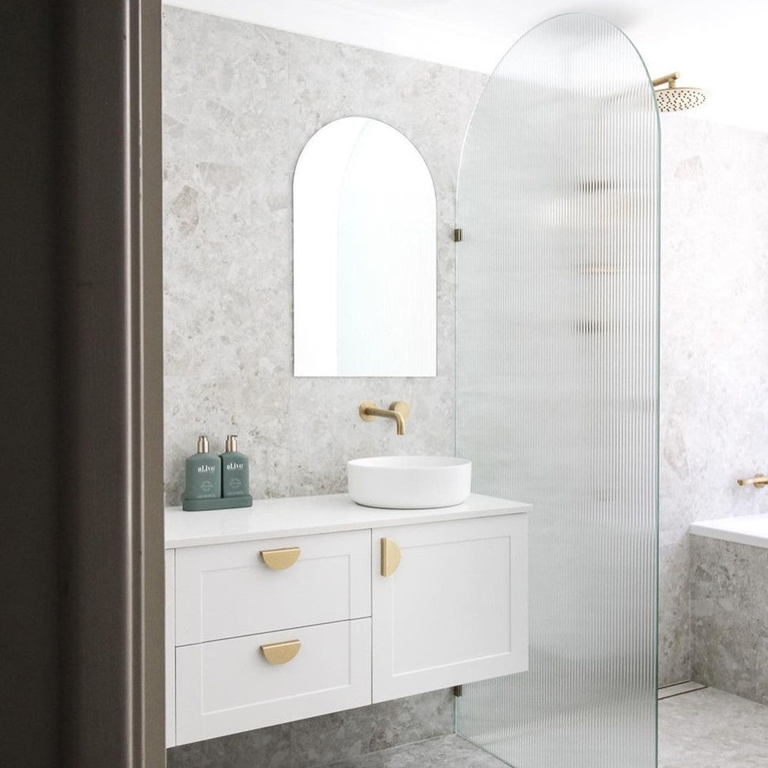 REFLEKTA Pencil Edge Arch Mirror 500x800mm