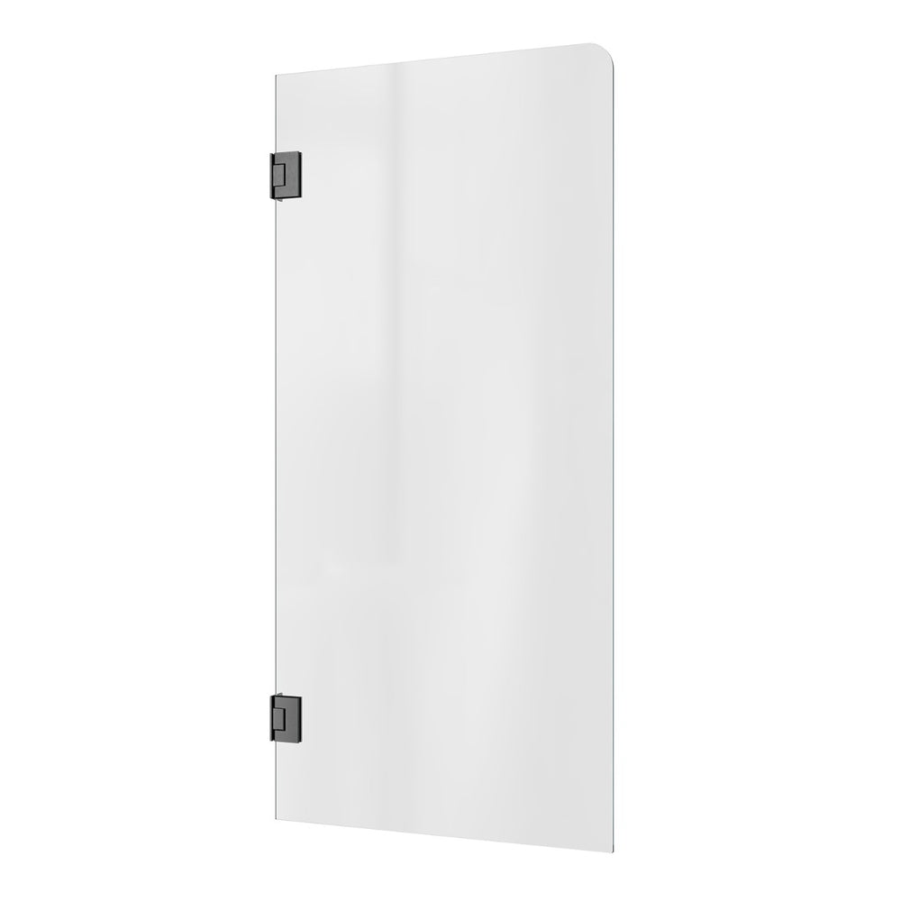 Bath Screen Kit - Single Panel 8mm Glass with Swing Pivot Gunmetal