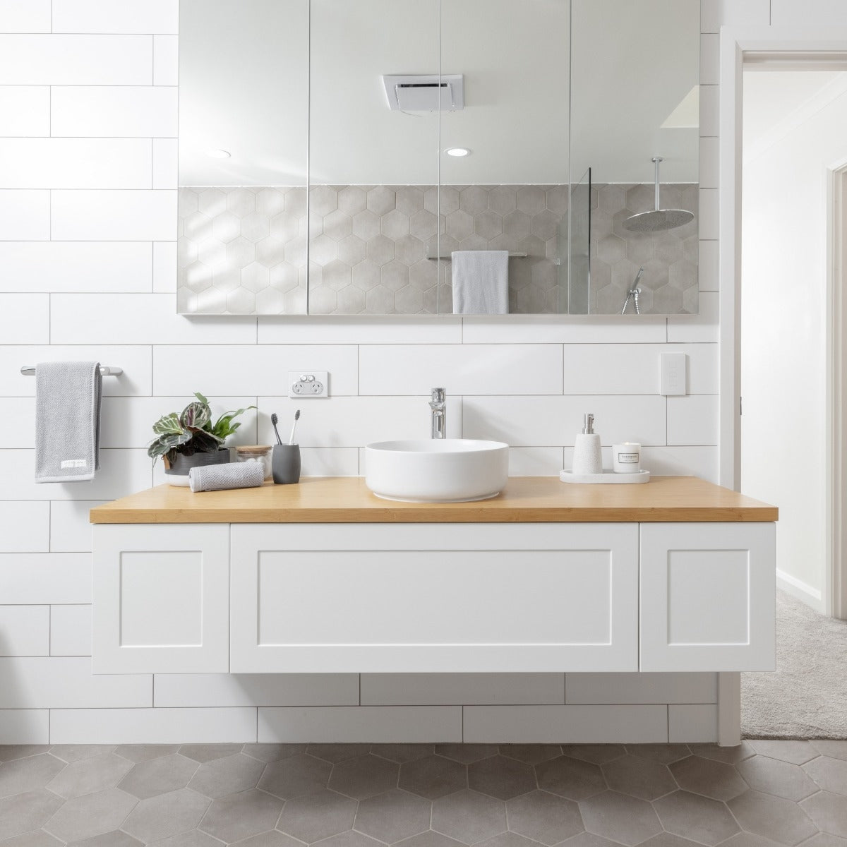 BOSTON Wall Hung Vanity 300mm Matte White