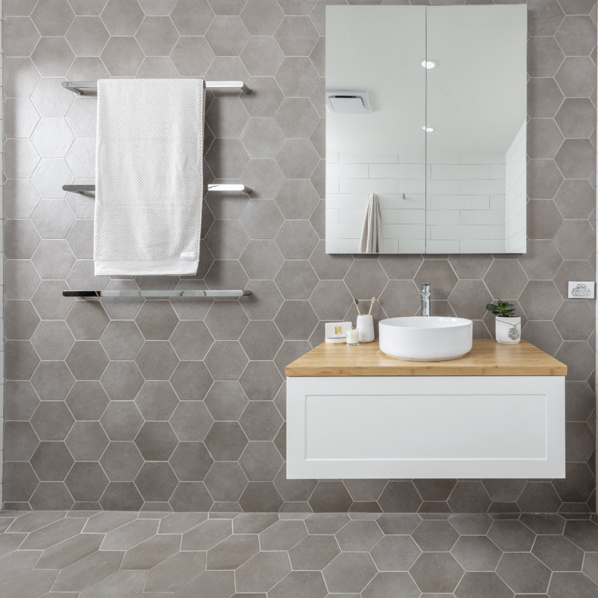 BOSTON Wall Hung Vanity 900mm Matte White
