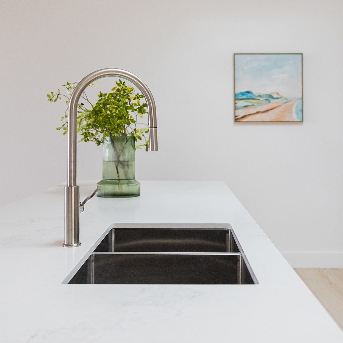 BURAZZO Inset / Undermount Double Bowl Sink 750mm