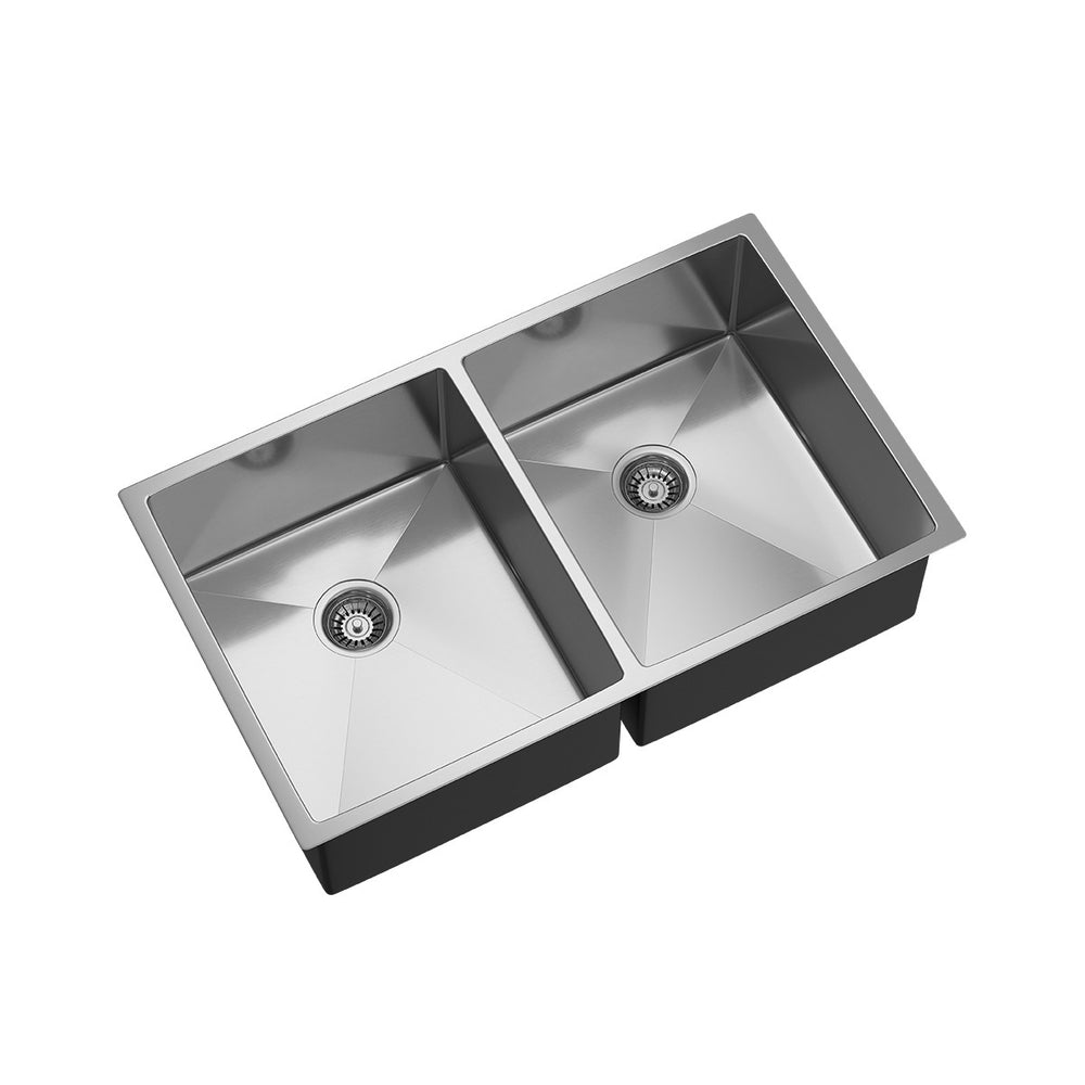 BURAZZO Inset / Undermount Double Bowl Sink 750mm