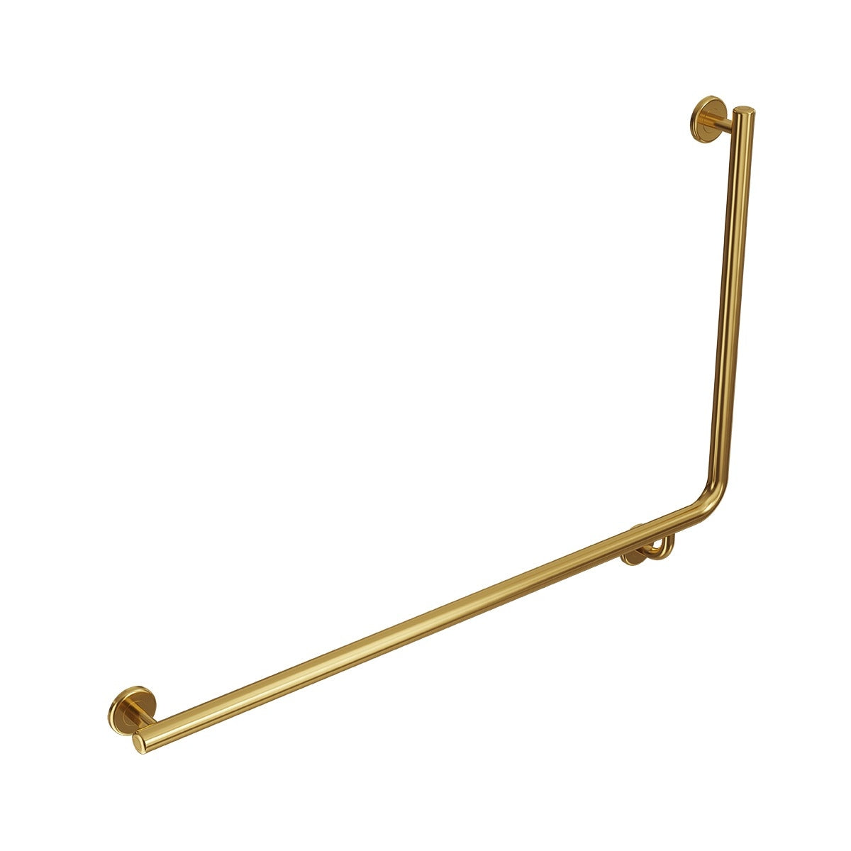 CARE ACCESS Grab Rail RHS 1000x600mm Brushed Brass