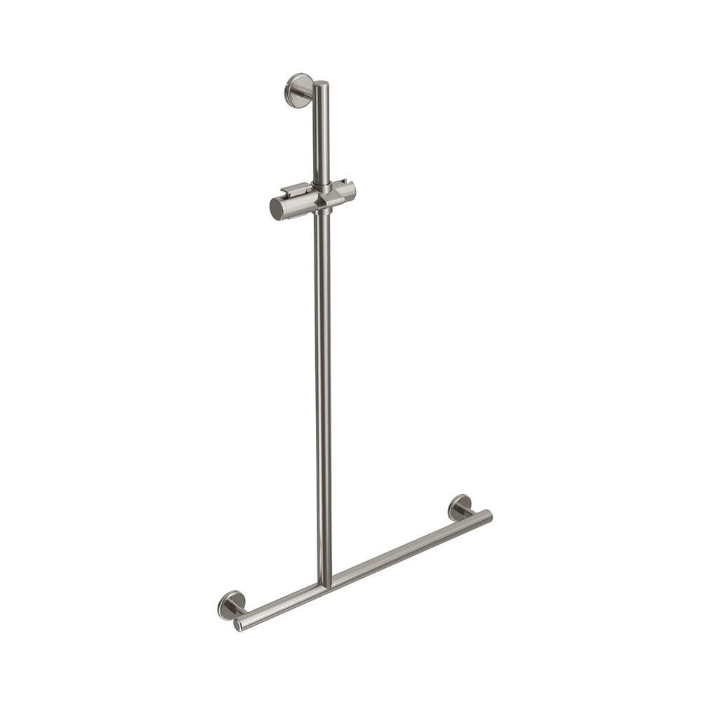 CARE ACCESS Shower Grab Rail LHS 1100x650mm Brushed Nickel