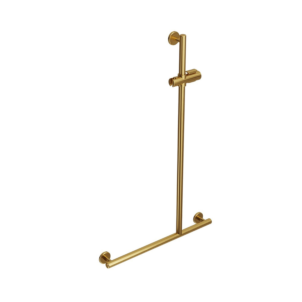 CARE ACCESS Shower Grab Rail RHS 1100x650mm Brushed Brass