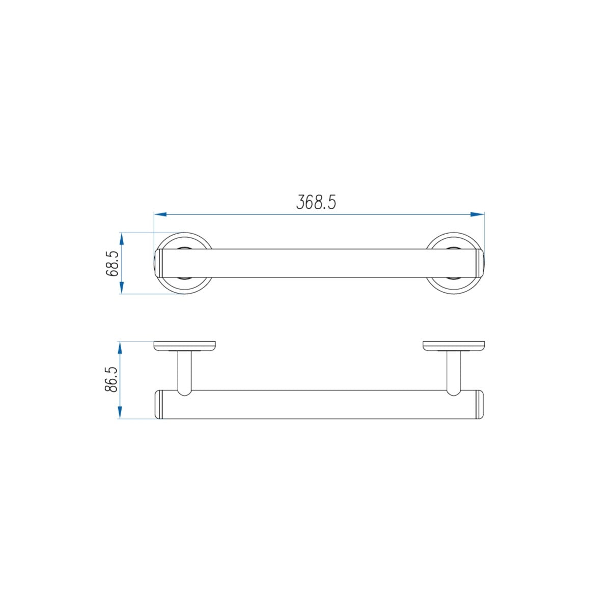 CARE ACCESS Grab Bar 300mm Polished Stainless Steel