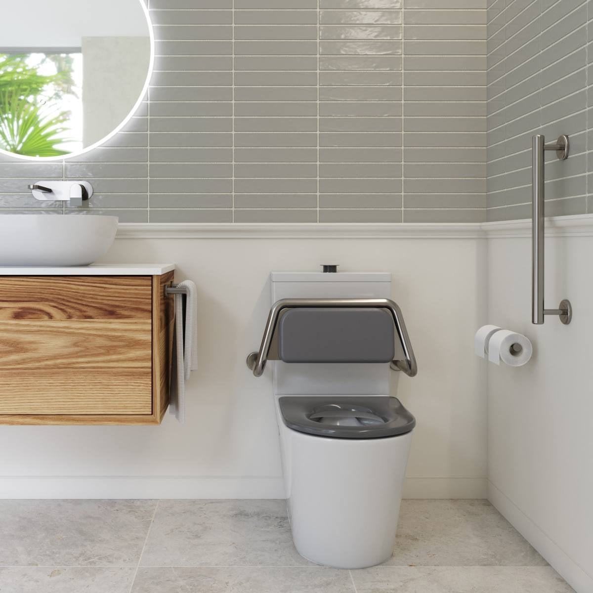 CARE ACCESS Grab Bar 450mm Polished Stainless Steel