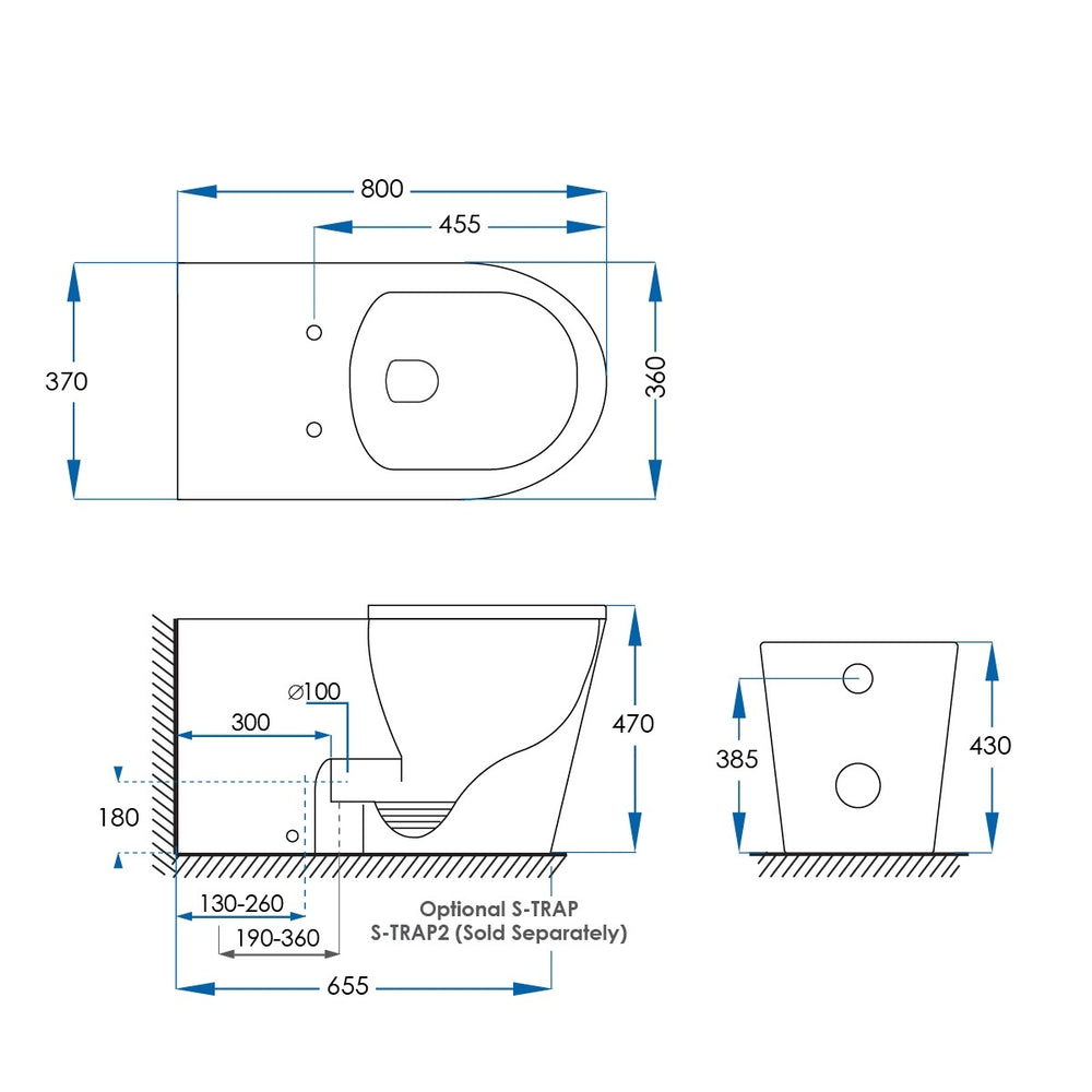 CARE ACCESS Rimless Floor Pan