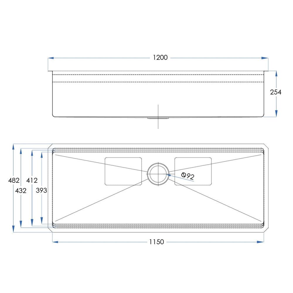 CUCINA Ultima Undermount Workstation Sink Package 1200mm Satin