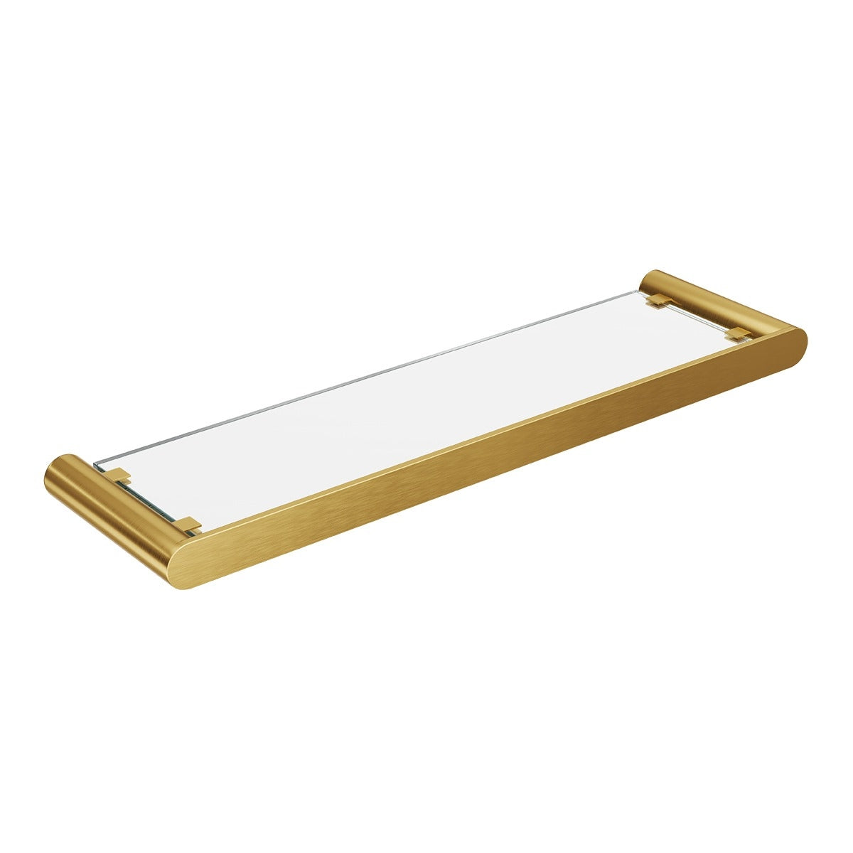 EDEN Glass Shelf Brushed Brass