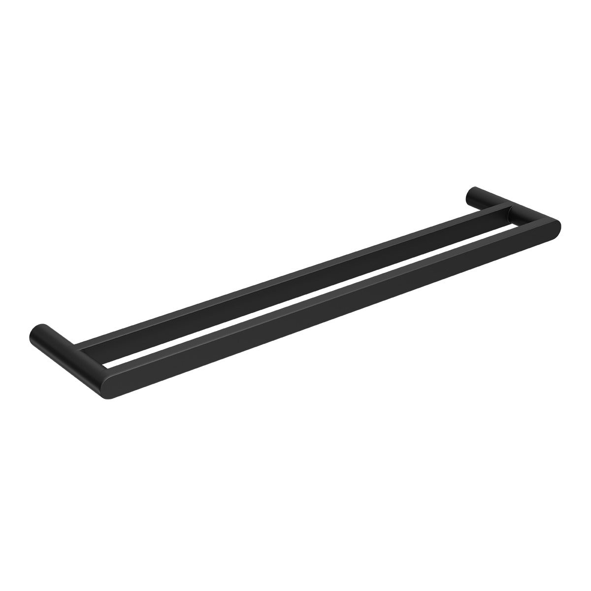 EDEN Nero Double Towel Rail Matte Black 600mm