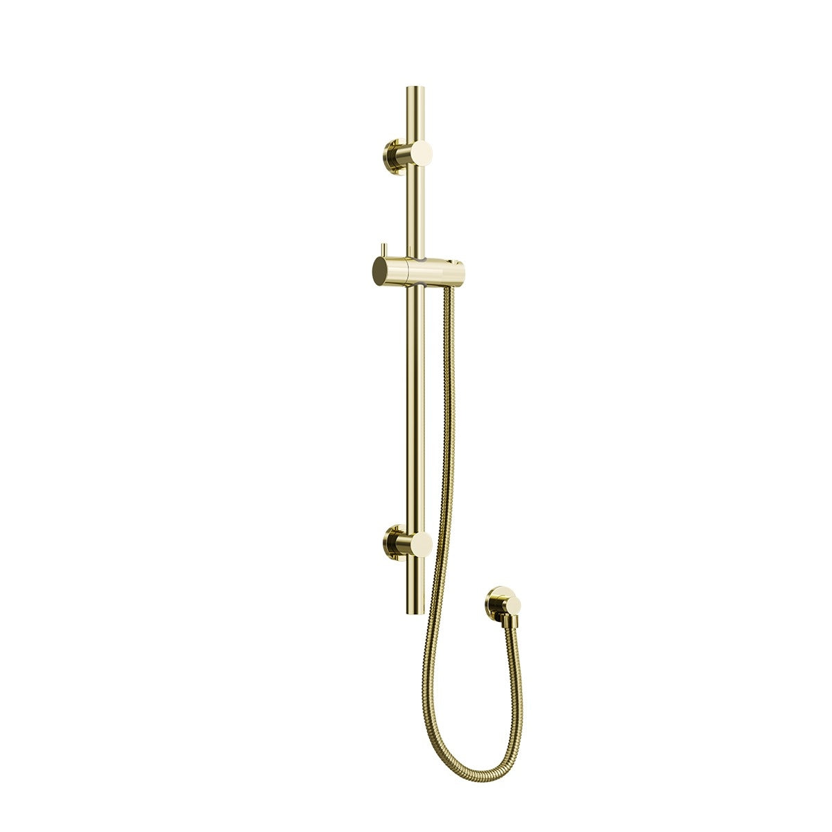 ELEMENTS Single Shower Rail with External Water Inlet Champagne Gold