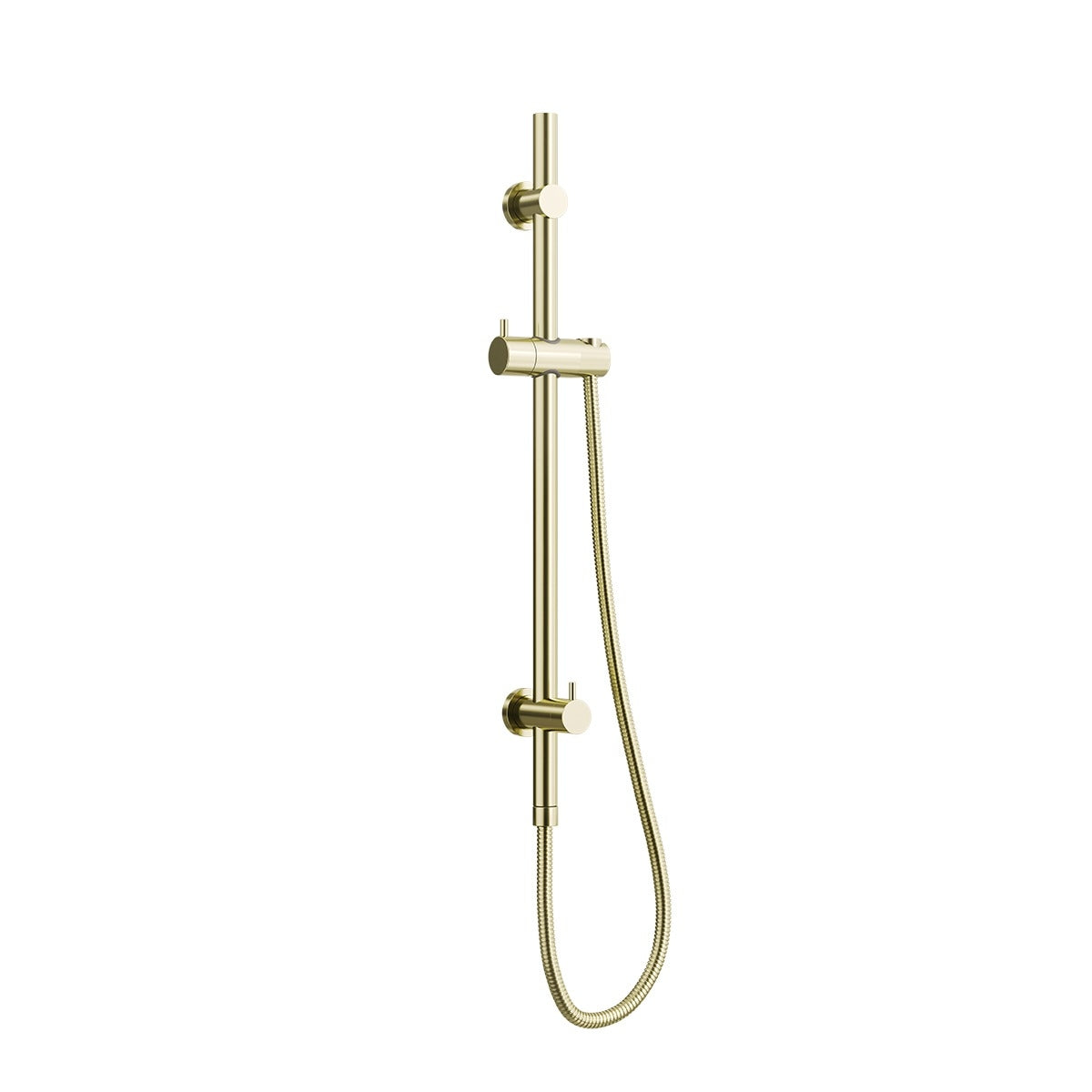 ELEMENTS Universal Water Inlet Shower Rail with Diverter Brushed Champagne Gold