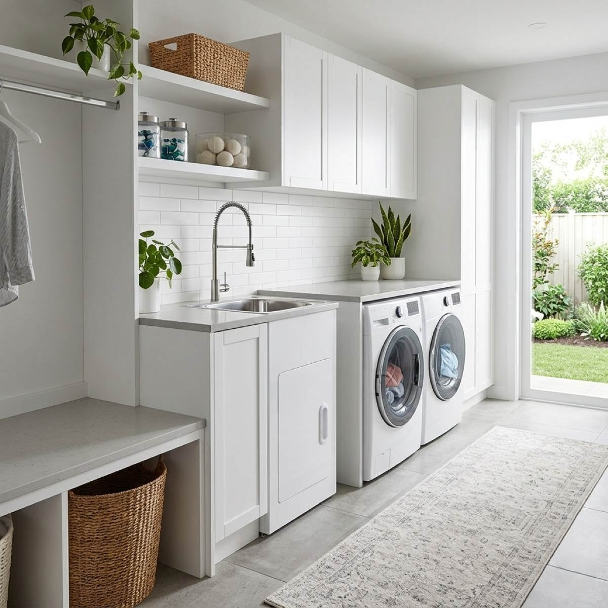 FLOW Laundry Tub and Cabinet Set 35L