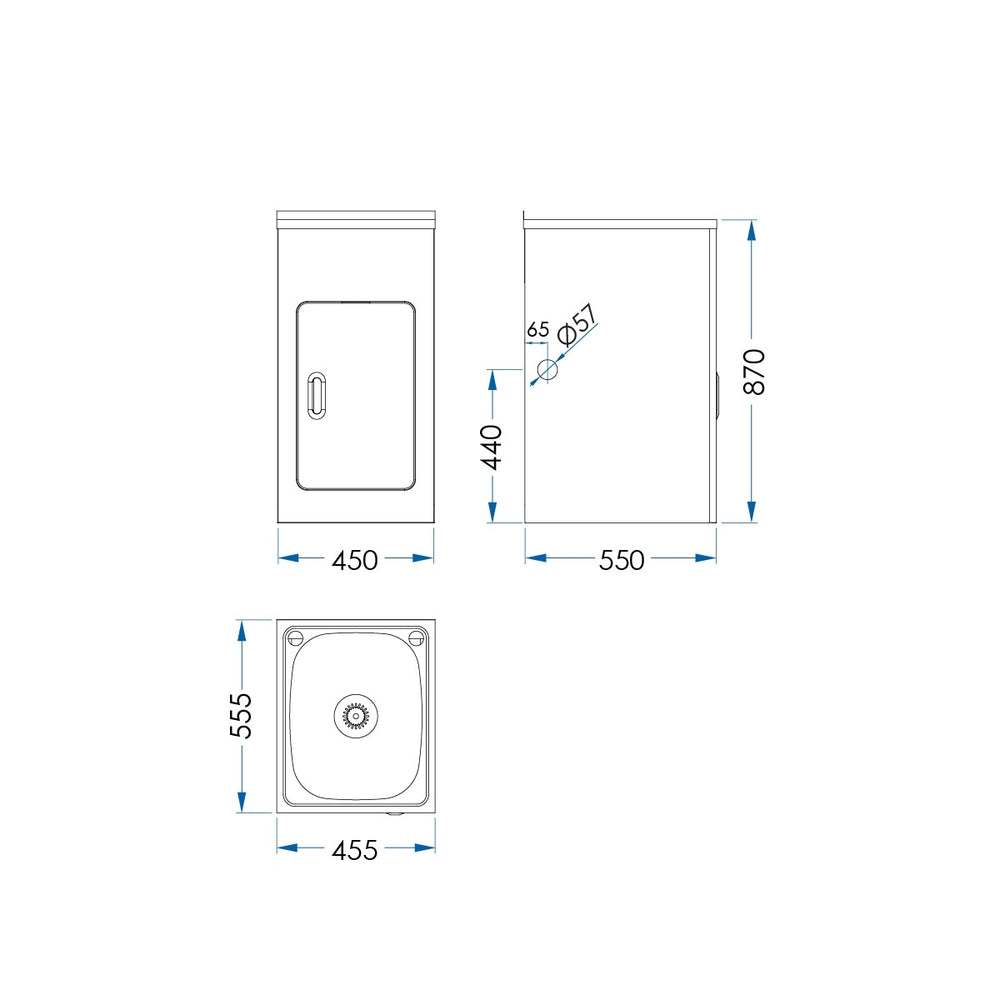 FLOW Laundry Tub and Cabinet Set 35L