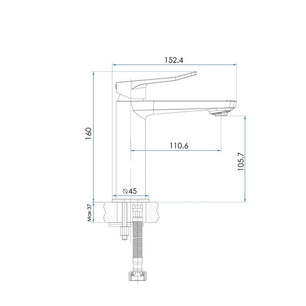 FLOW Basin Mixer Chrome