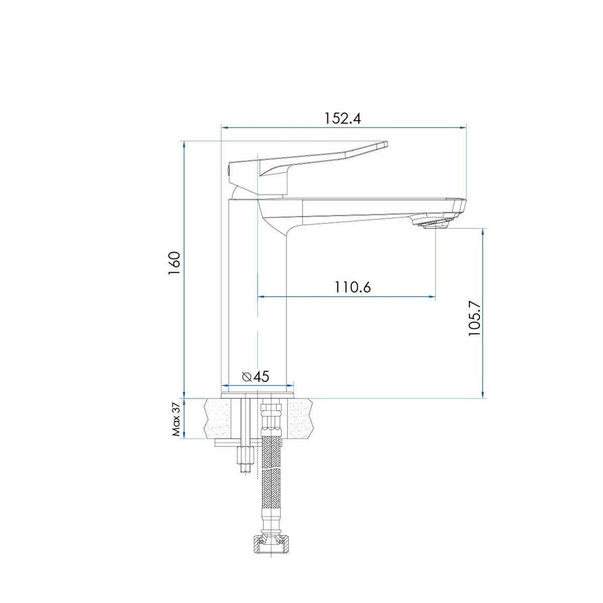 FLOW Basin Mixer Chrome