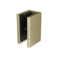 Glass Clip Brushed Champagne Gold 10mm
