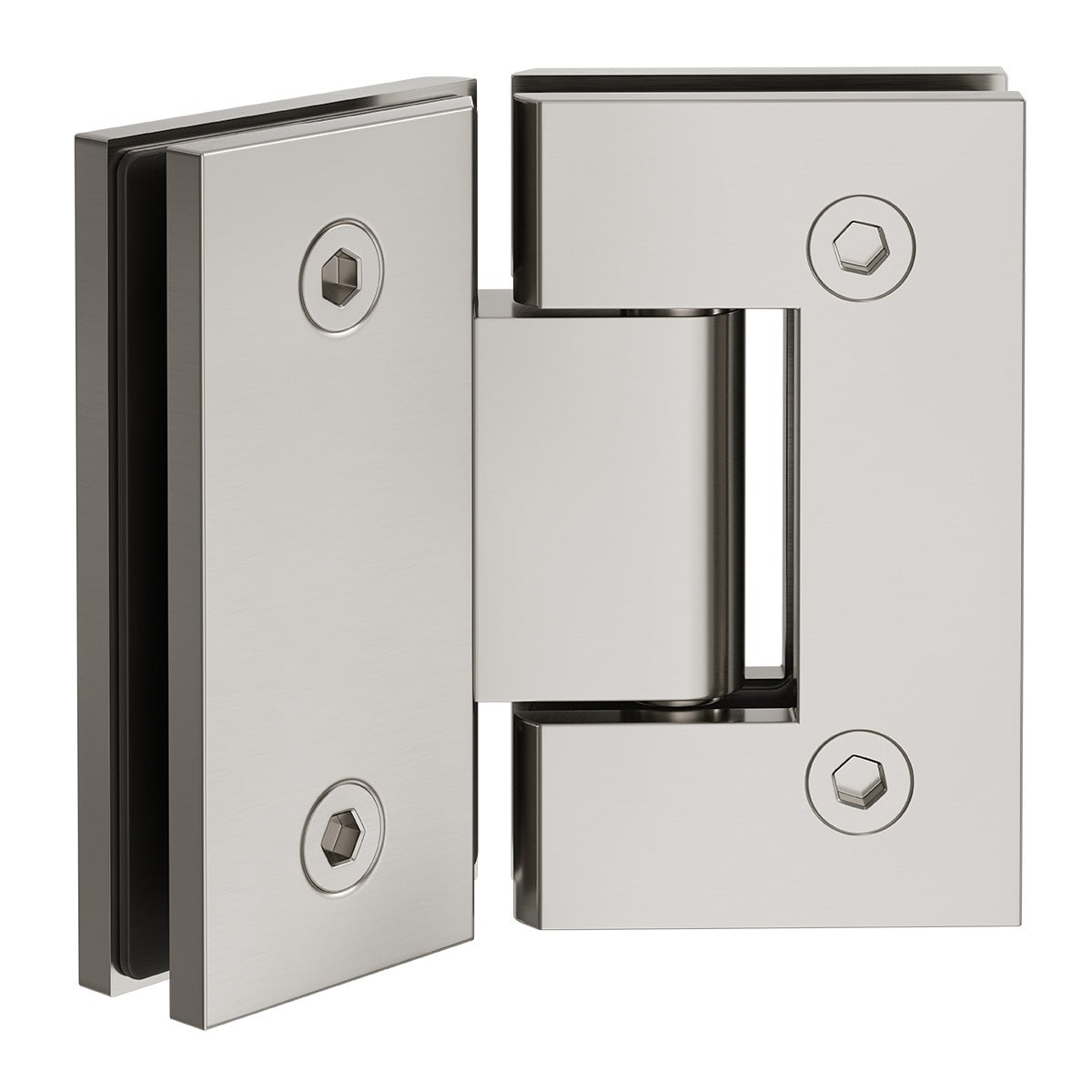 Shower Door Hinge Brushed Nickel 135 Degree
