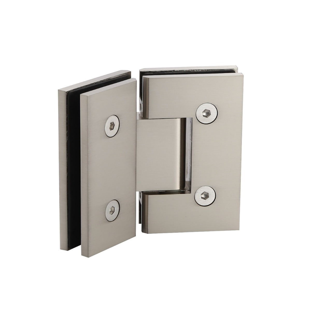 Frameless Shower Screen 900x900mm Brushed Nickel