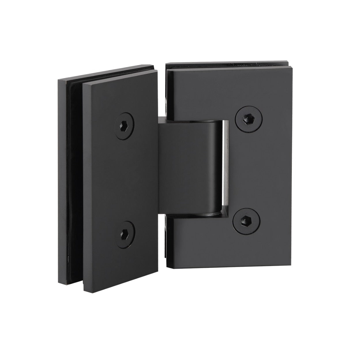 Frameless Shower Screen 1000X1000mm  Matte Black