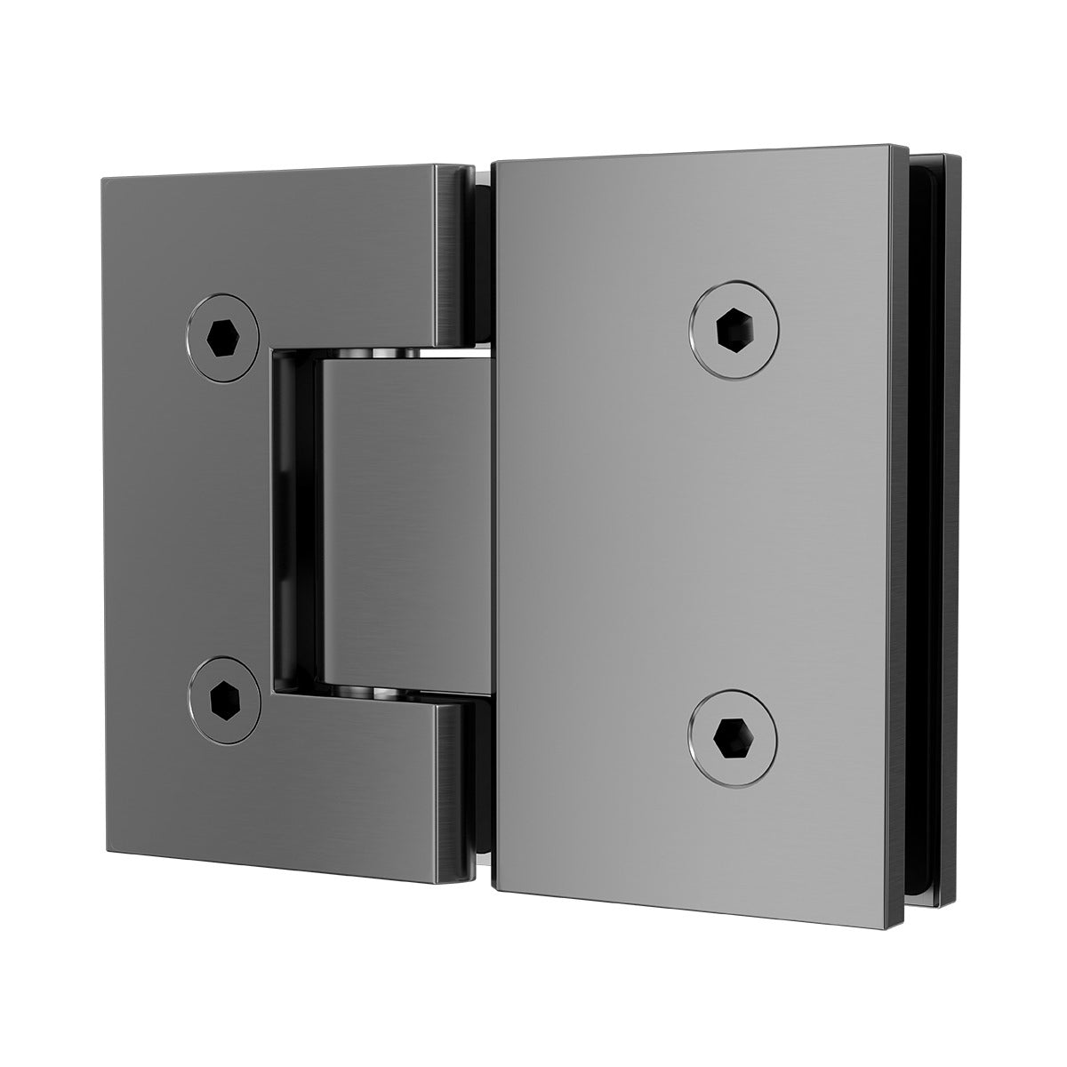 Frameless Shower Screen 850X850X2000mm - 250mm Hinge Panel Gunmetal