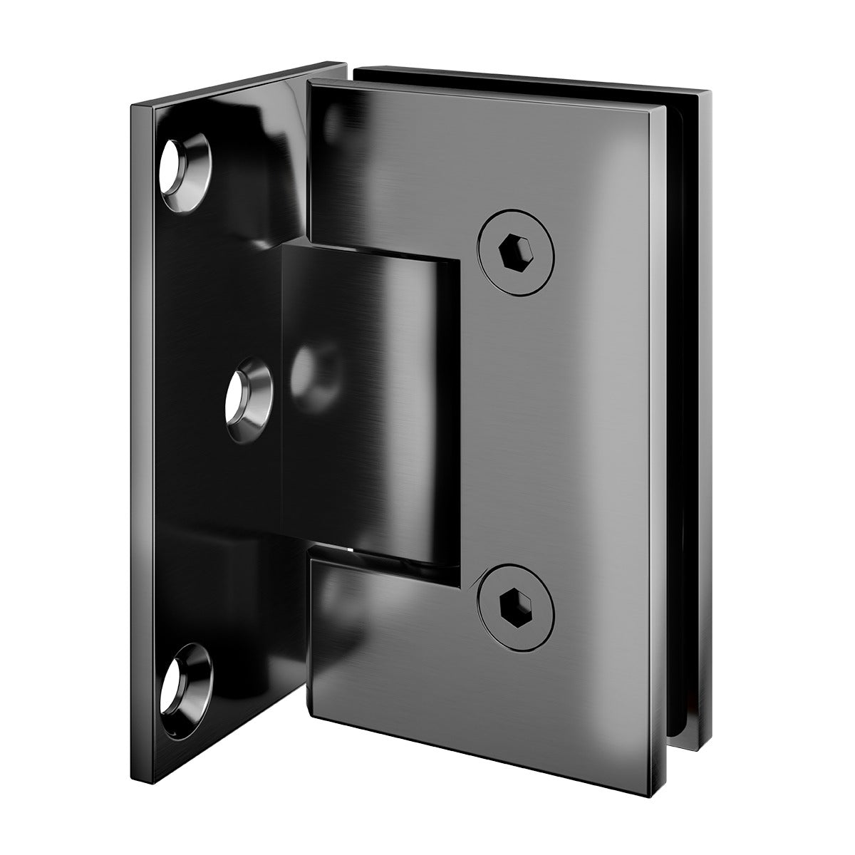 Bath Screen Kit - Single Panel 8mm Glass with Swing Pivot Gunmetal