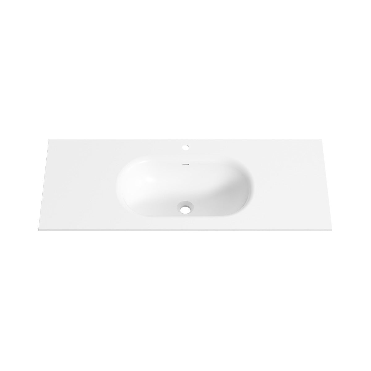 KIRRA Vanity Top, w/ Integrated Basin w/ Overflow 1200mm Matte White