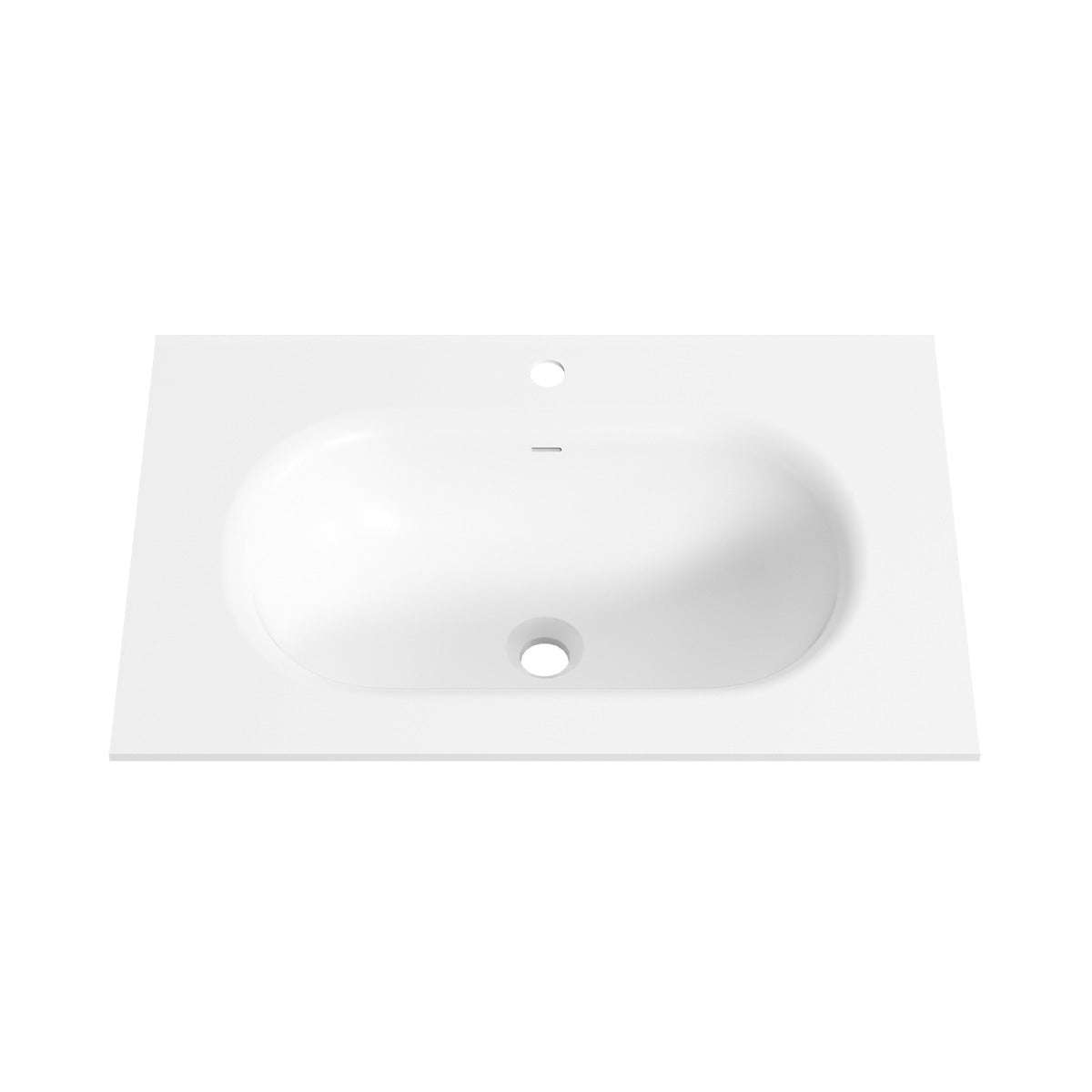 KIRRA Vanity Top, w/ Integrated Basin w/ Overflow 750mm Matte White