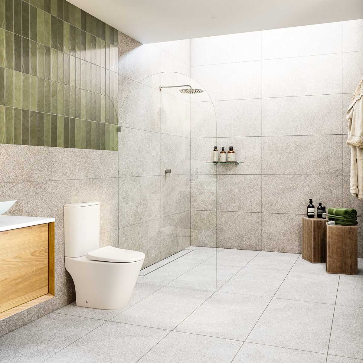 KIRRA Rimless Tornado Flush Close Coupled Toilet