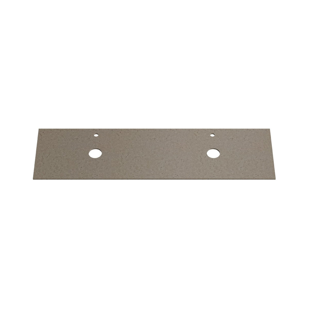 MOCHA 12mm Sintered Stone Vanity Top, DBL Basin, Suit Hob Mixer 1805mm