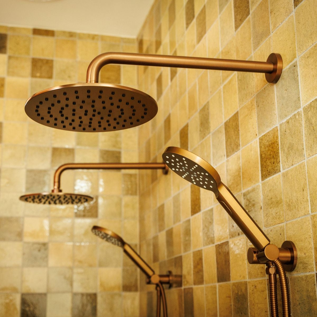 MONSOON Round Shower Head Titanium Bronze 300mm