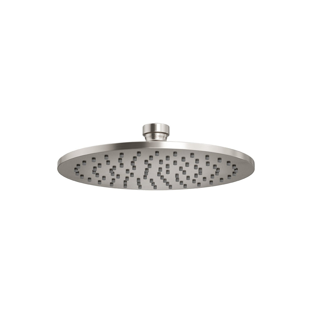 MONSOON Round Shower Head Brushed Nickel 200mm
