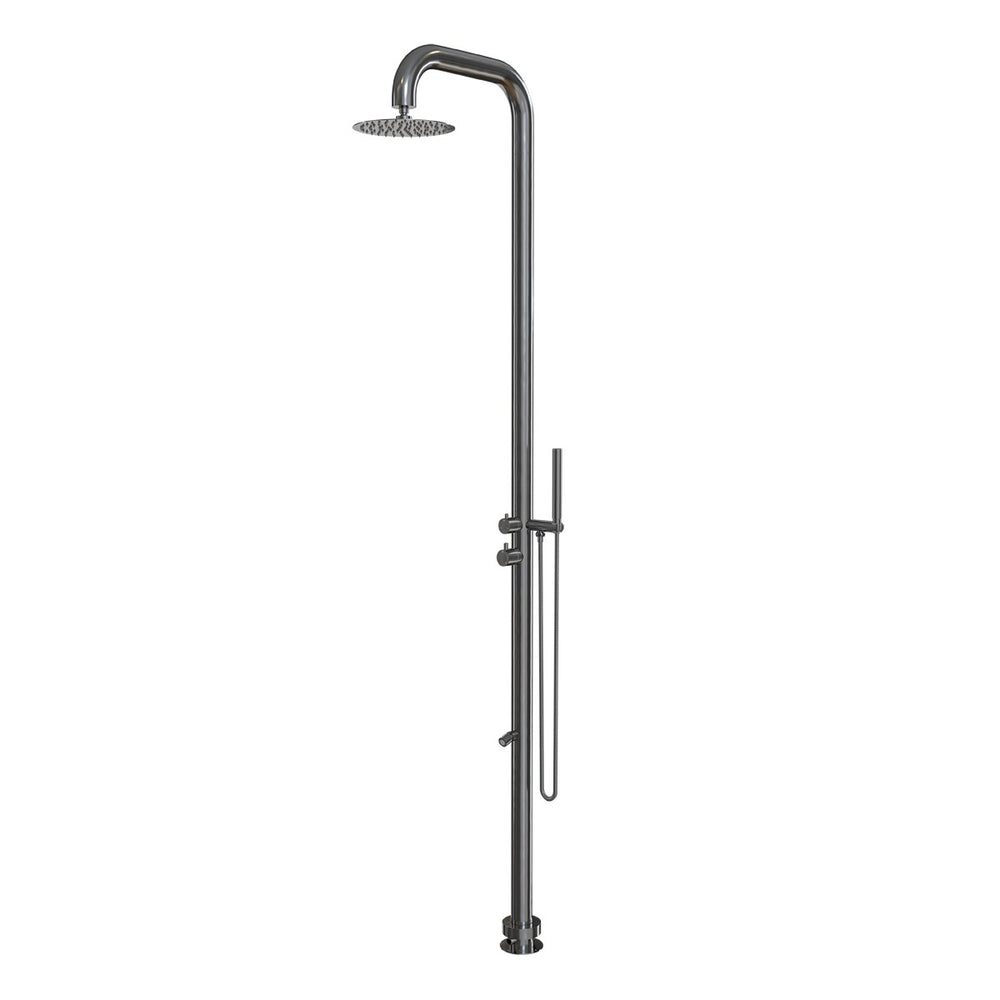 OASIS Outdoor Shower 316 SS w/ Shower Head Gunmetal