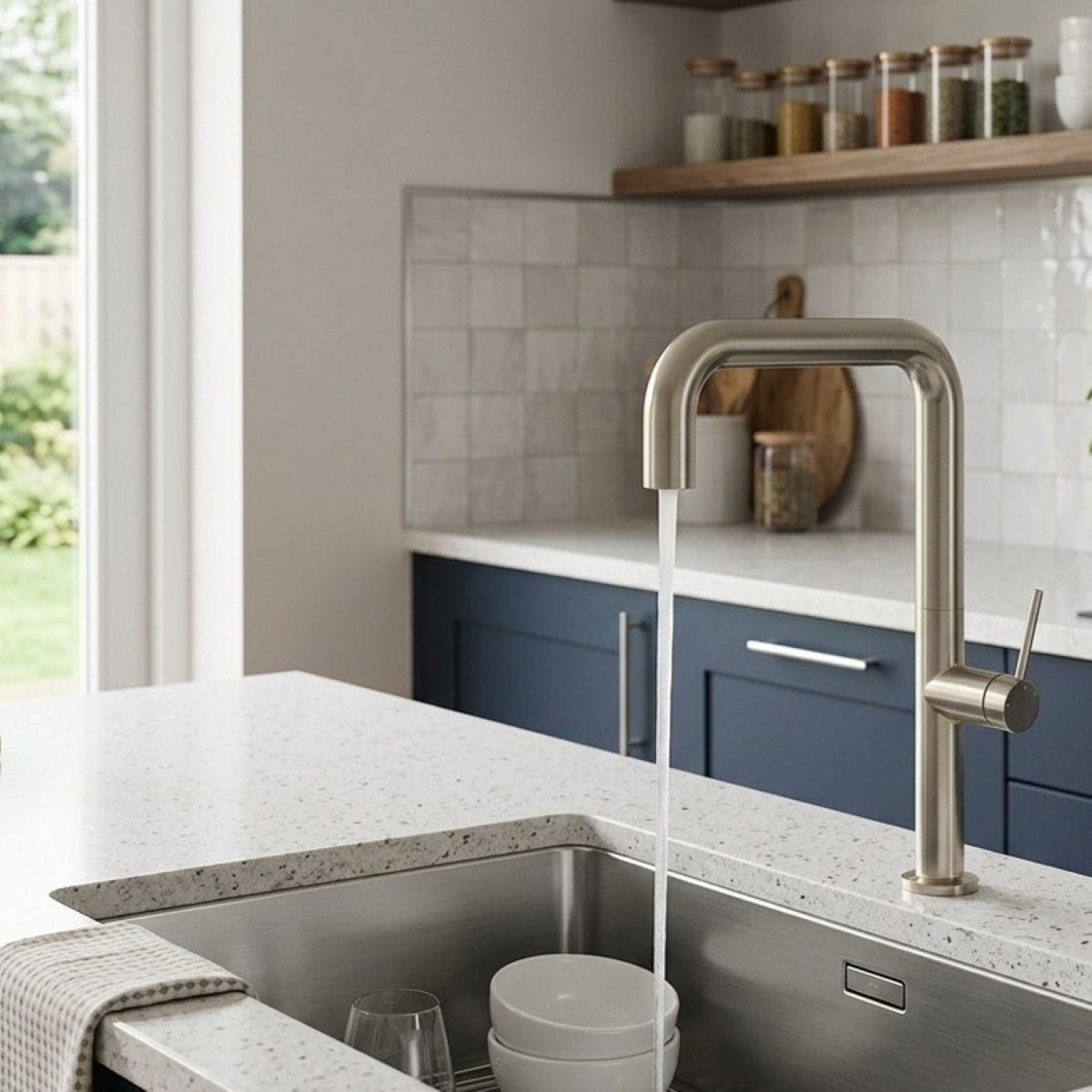 OASIS Alfresco 316 SS Kitchen Mixer Brushed Nickel