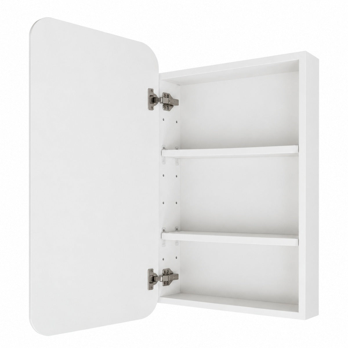 OASIS Rectangle Pencil Edge Mirror Cabinet Matte White 450x900mm