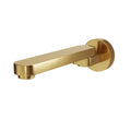 OMEGA In Wall Swivel Bath Spout Brushed Brass 220mm