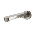 OMEGA In Wall Swivel Bath Spout Brushed Nickel 220mm