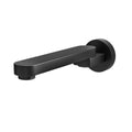 OMEGA In Wall Swivel Bath Spout Matte Black 220mm