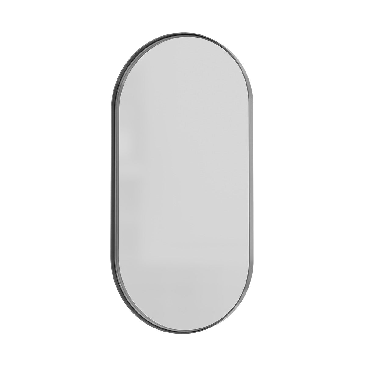 ORBIT Oval Mirror w/ Gunmetal 45mm Frame 450x900mm