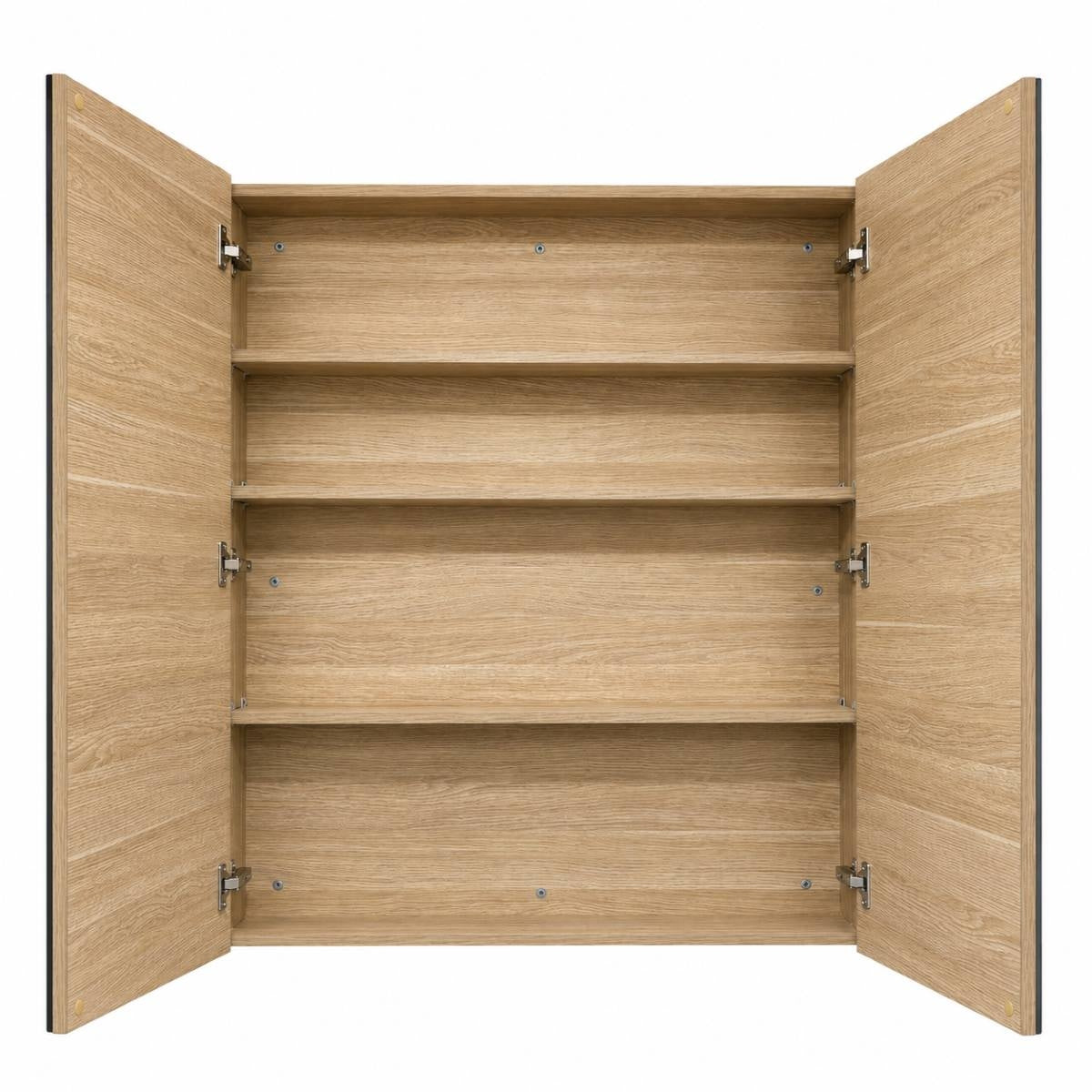 OSCA Tall Mirror Cabinet Pencilled Edge 900mm Oak Laminate