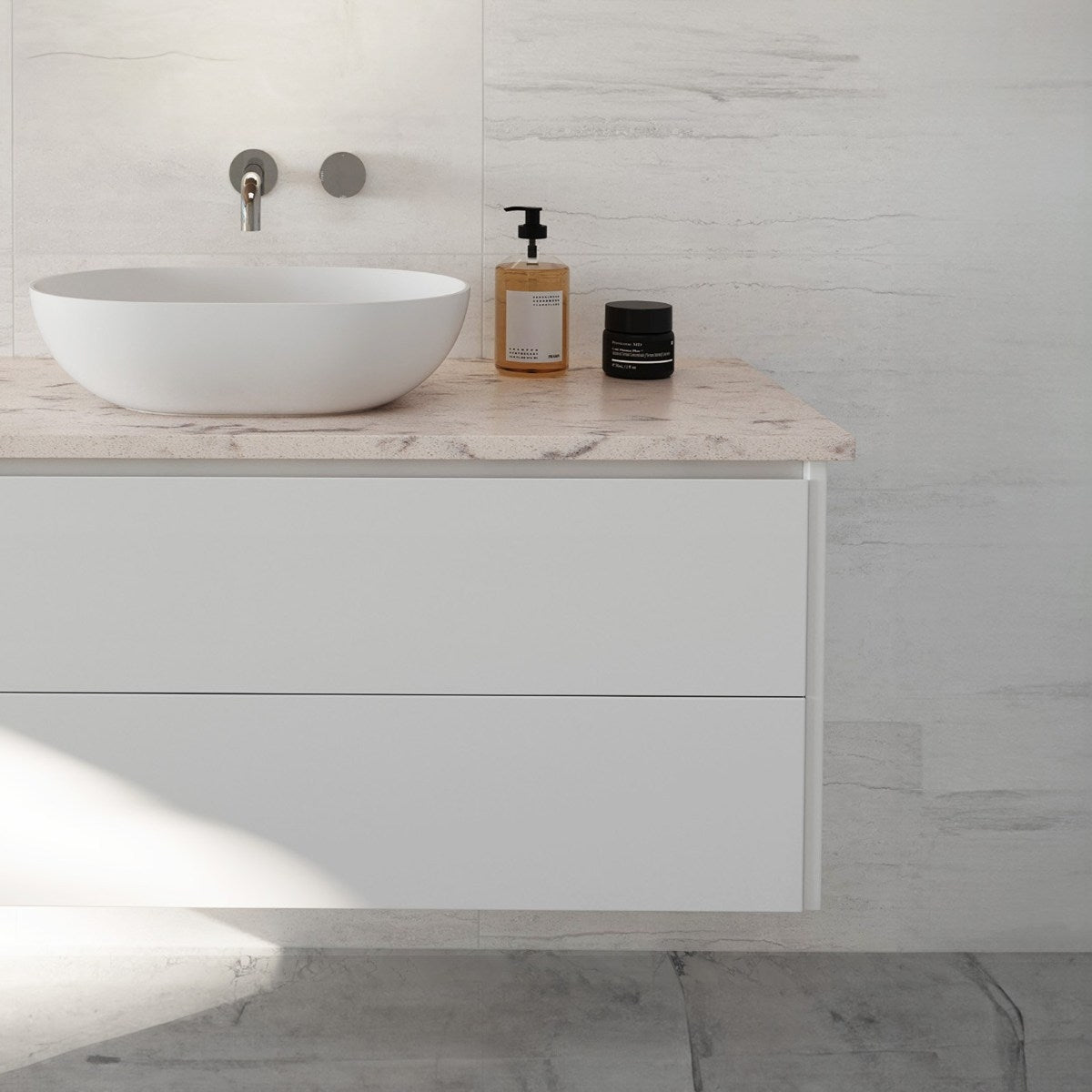 PHOENIX Wall Hung Vanity 750mm Gloss White