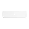 PURE WHITE 20mm Thick Curved Stone Top with Cut Outs Single Basin 1510mm