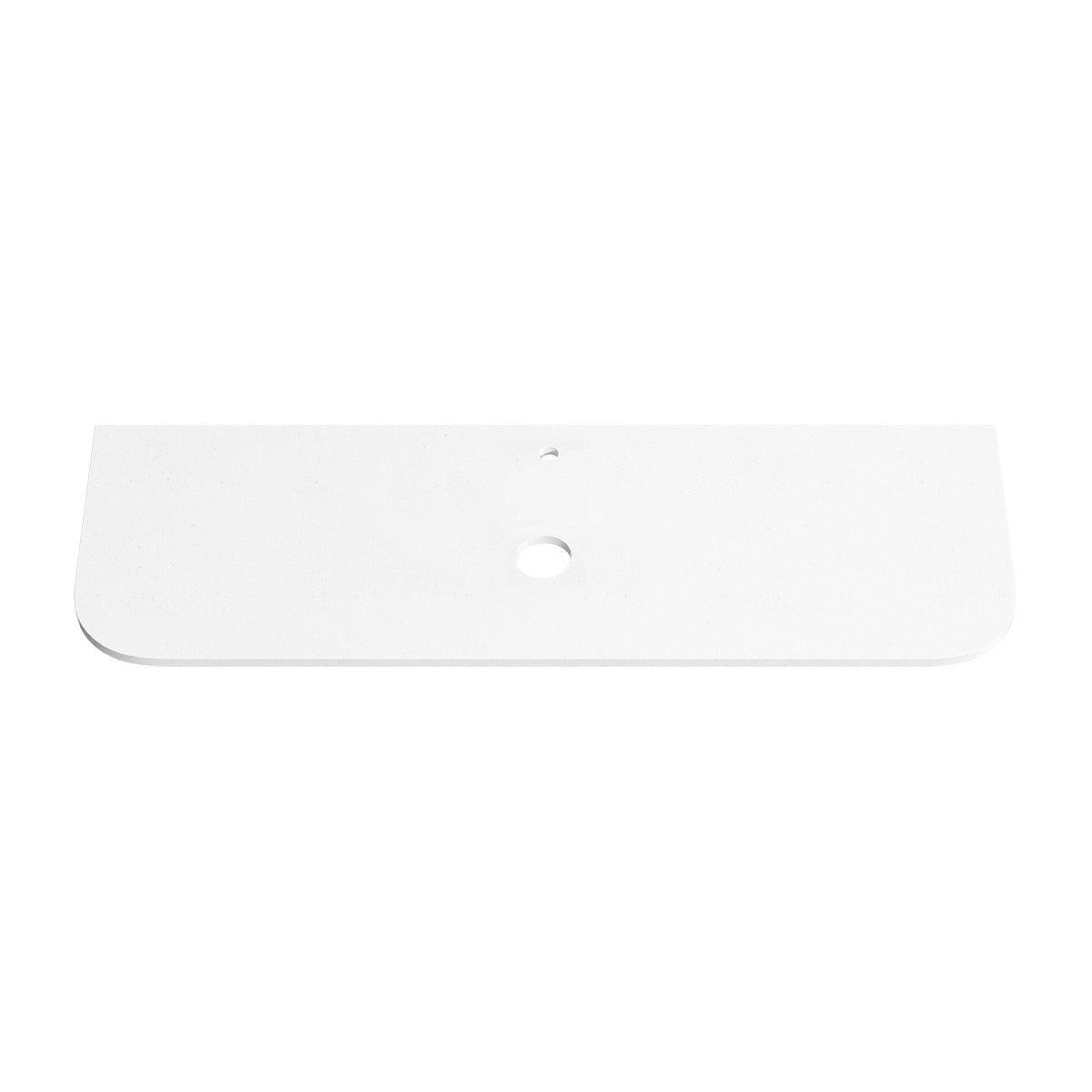 PURE WHITE 20mm Thick Curved Stone Top with Cut Outs Single Basin 1510mm