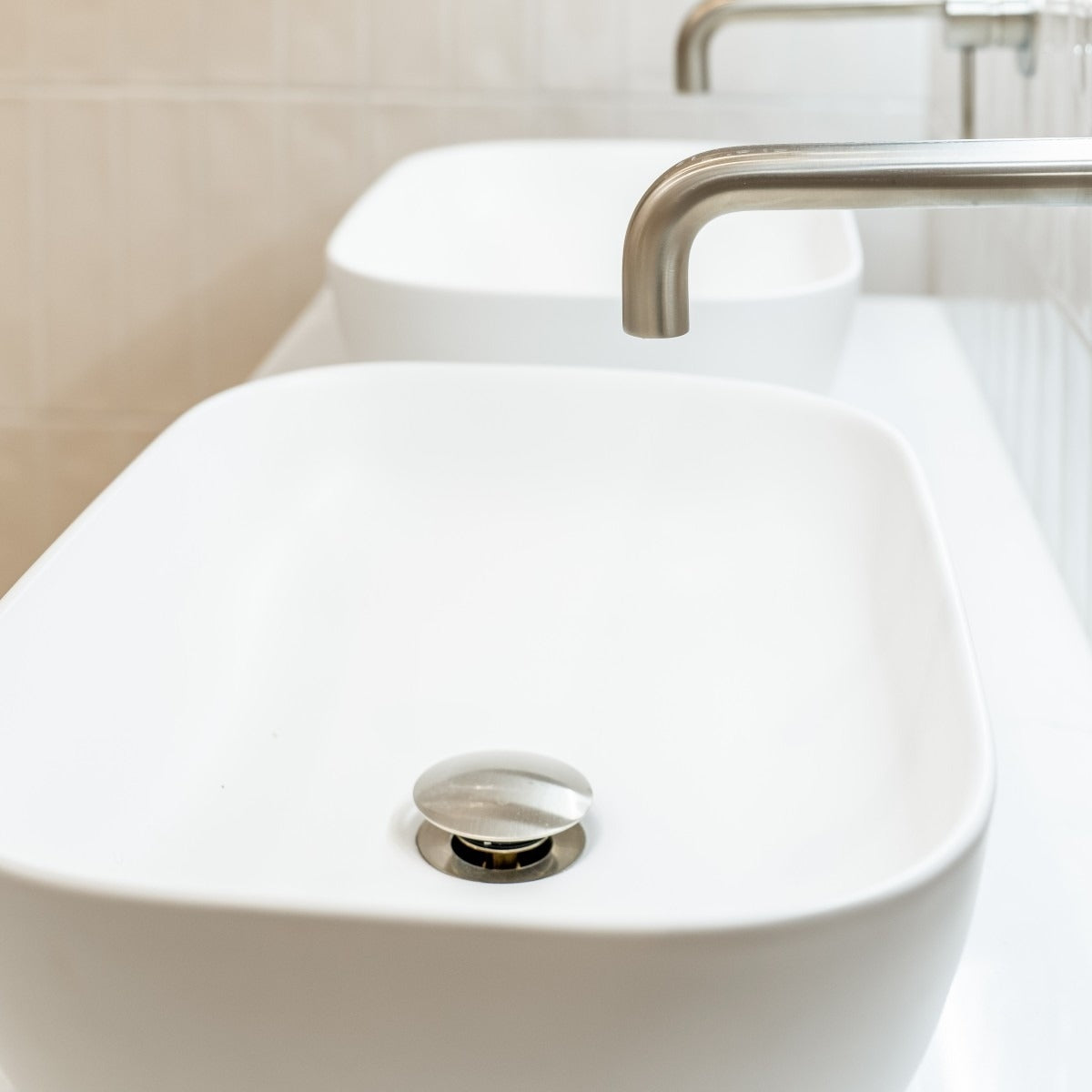 DOME POP UP Waste Without Overflow Brushed Nickel 32x80mm