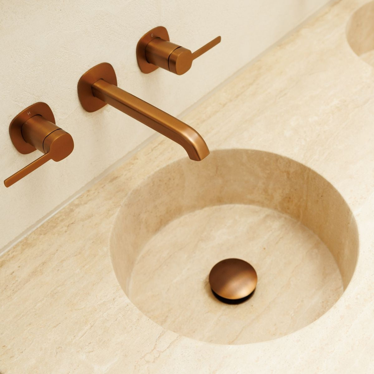 DOME POP UP Waste Without Overflow Titanium Bronze 32x80mm