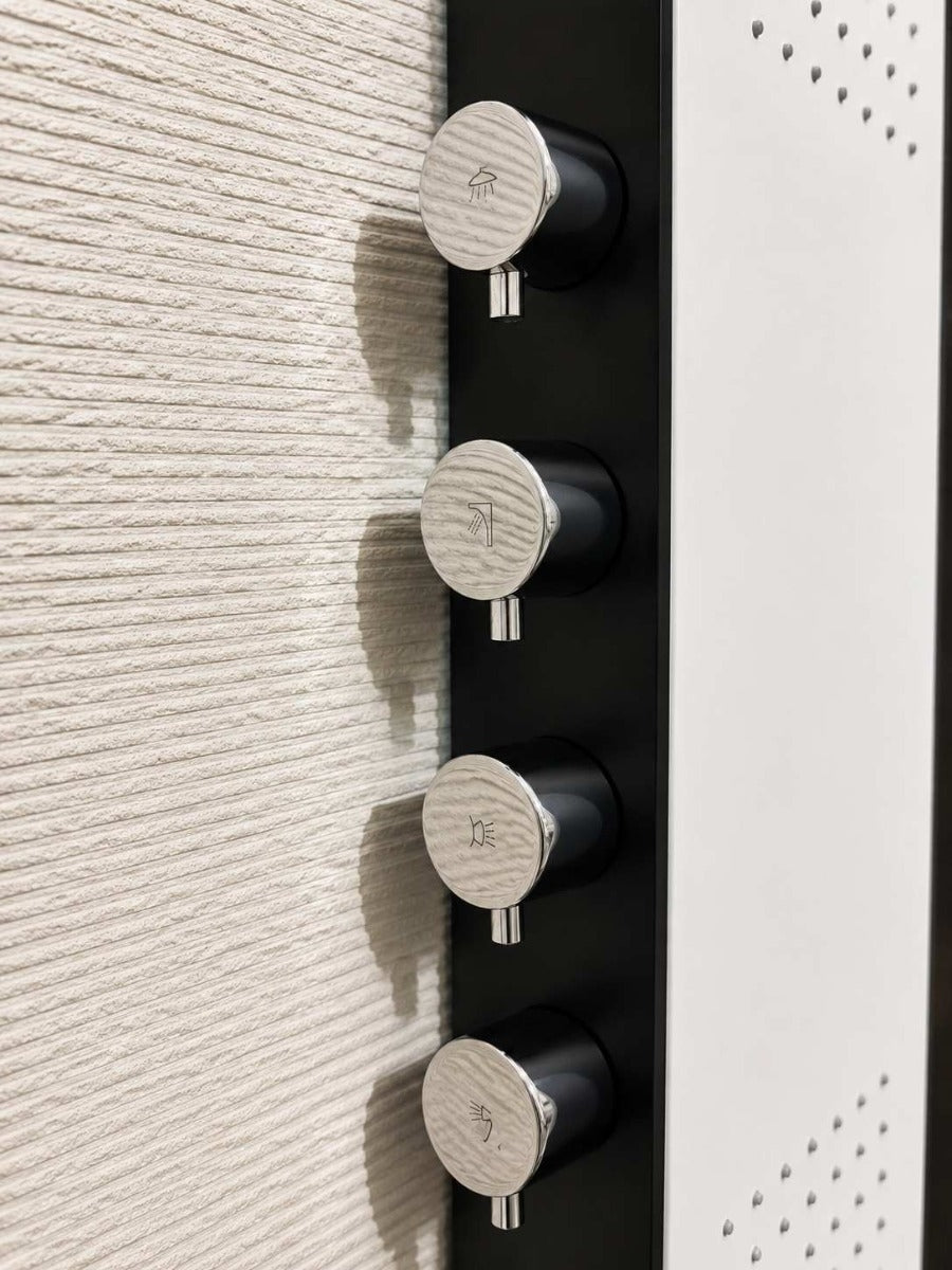 REEF Multi-Functional Shower Panel LHS Operation Matte White