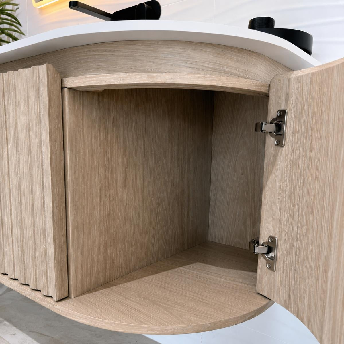 REEF Wall Hung Vanity 1800mm Oak Timber Veneer